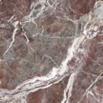 Florim Dusty Rose porselen plaka — gül kurusu ve beyaz damarlar yüzey deseni