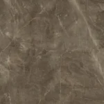 Florim Stone Brown porselen plaka — kahverengi ve açık damarlar yüzey deseni
